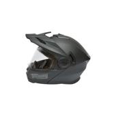Casca motocross integrala negru mat cu viziera transparenta si ochelari de soare, marimea L Lion Cod: DISTM86