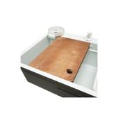 Chiuveta bucatarie otel inoxidabil cu doua baterii, functie cascada, spalator pahare, dozator sapun, scurgator, tava, tocator si accesorii scurgere incluse, 75x46x23.5cm Cod: DISPK13