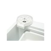 Chiuveta bucatarie otel inoxidabil cu doua baterii, functie cascada, spalator pahare, dozator sapun, scurgator, tava, tocator si accesorii scurgere incluse, 75x46x23.5cm Cod: DISPK13