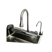 Chiuveta inox 75x46 cu 2 baterii DISMT03