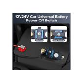 Comutator intrerupator baterie auto 12V 24V montaj pe borna ABS cupru Cod: IN0384