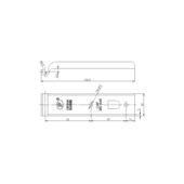 Contraplaca inchizator metalica 280 kg pentru remorca sau oblon Cod: Z-01