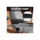 Cotiera auto universala reglabila cu brat captusit si sistem rabatabil  cu montaj lateral  pe partea Stanga Cod: 1158L