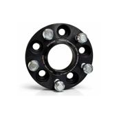 Distantier janta auto 20 mm 5x114.3 centrare 64.1 prindere dubla cu piulite M14x1.5 aluminiu forjat negru Cod: DST3035