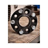Distantier janta auto 20 mm 5x120 centrare 64.1-67.1 prindere dubla cu piulite M14x1.5 aluminiu forjat negru Cod: DST3036