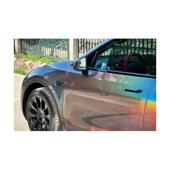 Folie auto PET Premium cameleon metalizat perla pentru colantare caroserie cu tehnologie anti-bule 1m x 1.52m Cod: SP1202P