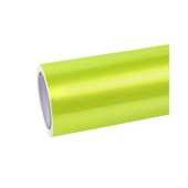 Folie auto PET Premium galben liquid metal lime pentru colantare caroserie cu tehnologie anti-bule 16m x 1.52m Cod: SP1022V