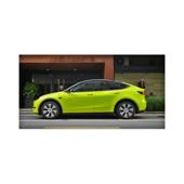 Folie auto PET Premium galben liquid metal lime pentru colantare caroserie cu tehnologie anti-bule 16m x 1.52m Cod: SP1022V