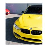 Folie auto PET Premium galben lucios pentru colantare caroserie cu tehnologie anti-bule 1m x 1.52m Cod: SP070X
