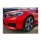 Folie auto PET Premium rosu satinat crom mat pentru colantare caroserie cu tehnologie anti-bule 16m x 1.52m Cod: SP308D