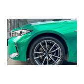 Folie auto PET Premium verde Isle of Man pentru colantare caroserie cu tehnologie anti-bule 1m x 1.52m Cod: SP1008V