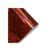 Folie auto autocolant PET Premium carbon forjat rosu cu tehnologie anti-bule 1.52m x 16m Cod: PET10159