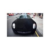 Folie auto autocolanta catifea neagra cu tehnologie anti-bule 1m x 1.37m Cod: RB-06