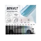Folie auto ceramica omologata geamuri fata VLT 80% 10m x 0.5m cu 5 certificate RAR Cod: C8080