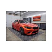 Folie auto portocaliu satinat crom mat pentru colantare caroserie 1m x 1.52m Cod: 1612A