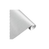 Folie carbon 3D argintie cu tehnologie de eliminare a bulelor de aer 1m x 1.5m Cod: CF-10S