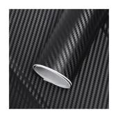 Folie carbon 3D neagra cu tehnologie anti-bule 1.5m x 9m Cod: CF-10BL / MQ-05