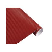 Folie carbon 3D rosie cu tehnologie anti-bule 1.5m x 1m Cod: CF-10R
