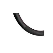 Husa volan auto imitatie piele si alcantara marime M 37-38 cm negru cu cusatura rosie Cod: WK-1014