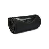 Husa volan auto imitatie piele si carbon cu ac si ata negru marime M 37-38 cm Cod: WK-1012