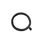 Husa volan auto piele naturala perforata negru cu rosu marime M 37-38 cm Cod: K432