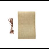 Husa volan auto M 38 cm piele perforata premium cu ac si ata bej Cod: LUXFST01