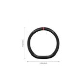 Husa volan auto sport tesita imitatie piele si carbon marime M 37-39 cm Cod: FX97