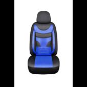 Huse Auto Universale 11 Piese fractionate Negru cu Albastru Compatibile Scaune Fata si Spate Cod: HNG1321-4
