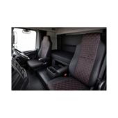 Huse auto universale camion fabricate pana in 2016 cu doua scaune fata Premium Imitatie Piele Romb
