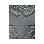 Huse auto universale pentru fata culoare Negru cu Negru si insertii Gri 1+1 Cod: HNG1+1A