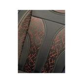 Huse auto universale pentru fata  culoare Negru cu Rosu   1+1  Cod: HNG1+1B