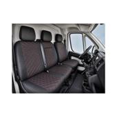 Huse  auto compatibile Citroen Jumper 2006-> 2+1 Premium Imitatie Piele Romb