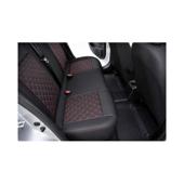 Huse scaune auto compatibile Dacia Logan III Prestige 2020-> spatar bancheta fractionat Premium Imitatie Piele Romb