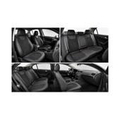 Huse auto universale Premium 9D negre imitatie piele material tip Alcantara Cod: HNG3019-9D-1