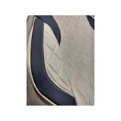 Huse scaune auto universale Premium fractionate fata spate bej cu negru compatibile dimensiuni standard Cod: HNG1101-3