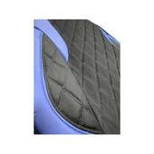 Huse scaune auto universale Premium fractionate fata spate negre cu albastru compatibile dimensiuni standard Cod: HNG1101-2
