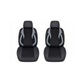 Huse auto universale Premium fractionate fata spate negre cu gri antracit compatibile dimensiuni standard Cod: HNG1101-6