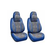 Huse scaune auto universale fractionate 9D Premium fata si spate albastru  gri antracit Cod: HNG1407-2