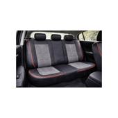 Huse scaune auto universale fractionate 9D  Premium fata si spate negru cusatura rosie Cod: HNG1407-5