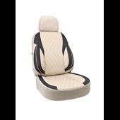 Huse scaune auto universale fractionate XL Premium compatibile SUV si Limuzine bej cu negru Cod: HNG2504-3