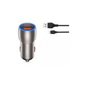 Incarcator auto SMART Quick charge USB QC3.0 36W + cablu Type C    Cod: XO-CC52C