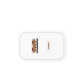 Incarcator retea 30W 3A 1xType-C 1xUSB-A alb Golf Cod: GF-U33