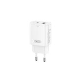 Incarcator retea 30W 3A Type-C PD USB-A QC alb XO Cod: XO-L130