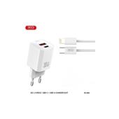 Incarcator retea PD30W XO cu  2 USB cu cablu compatibil Lighting/ Iphone Cod:XO-L149A