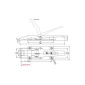 Inchizator oblon remorca 1100 kg cu blocare de siguranta Cod: ZB-09A