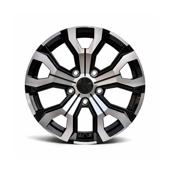 Jante DY1887 B/D KM 17x7 5x114.3 ET35 negru diamond cut compatibile Dacia, Renault, Nissan, Toyota, Subaru, Honda, Lexus