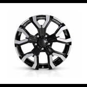 Jante DY1887 B/LD KM 17x7 5x114.3 ET35 negru diamond cut compatibile Dacia, Renault, Nissan, Toyota, Subaru, Honda, Lexus