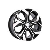 Jante DY1906 KM 16x7 5x114.3 ET35 negru polish diamond cut compatibile Dacia Renault Nissan Toyota  Cod: DY1906