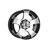 Jante DY366 KM 16x8 6x139.7 ET25 negru polish diamond cut compatibile Ford Toyota Nissan Mitsubishi  Cod: DY366