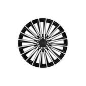 Jante DY987 KM 17x7.5 5x112 ET35 negru polish compatibile Mercedes, Volkswagen, Audi, Seat, Skoda, Cupra